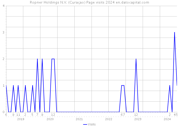 Ropner Holdings N.V. (Curaçao) Page visits 2024 