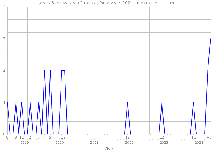 Jebco Surveys N.V. (Curaçao) Page visits 2024 