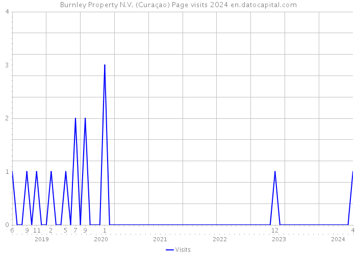 Burnley Property N.V. (Curaçao) Page visits 2024 