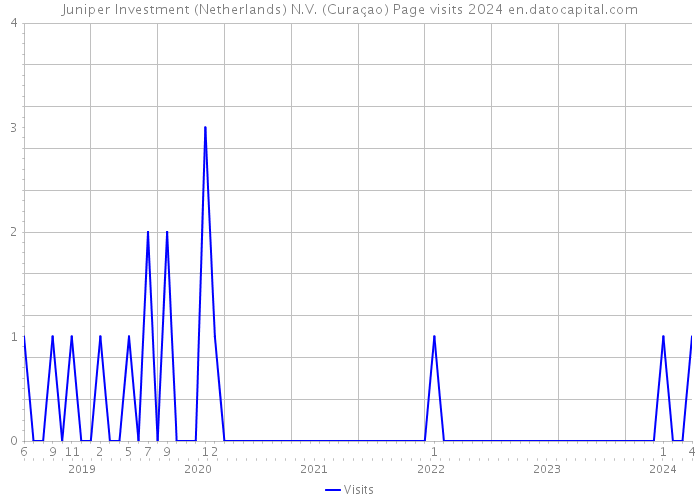 Juniper Investment (Netherlands) N.V. (Curaçao) Page visits 2024 