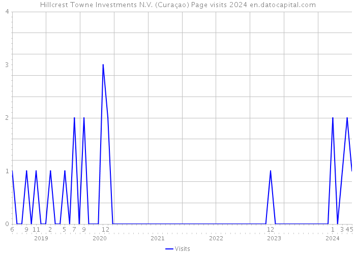 Hillcrest Towne Investments N.V. (Curaçao) Page visits 2024 