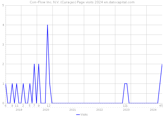 Con-Flow Inc. N.V. (Curaçao) Page visits 2024 