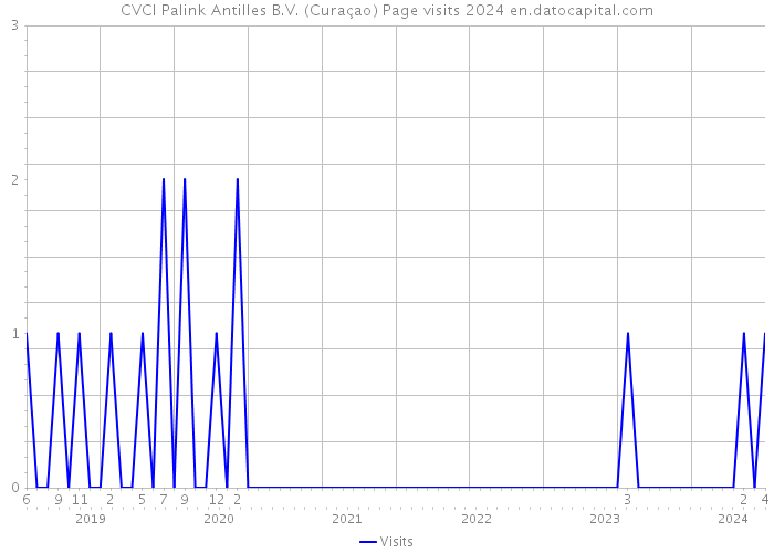 CVCI Palink Antilles B.V. (Curaçao) Page visits 2024 