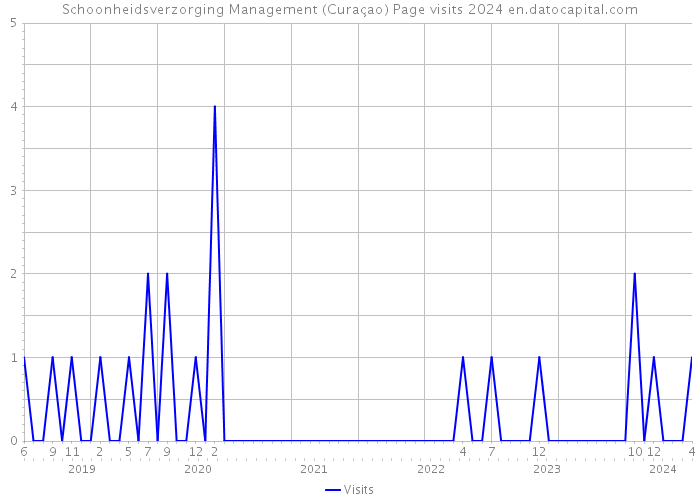 Schoonheidsverzorging Management (Curaçao) Page visits 2024 
