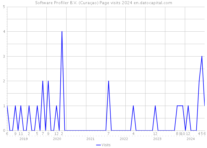 Software Profiler B.V. (Curaçao) Page visits 2024 