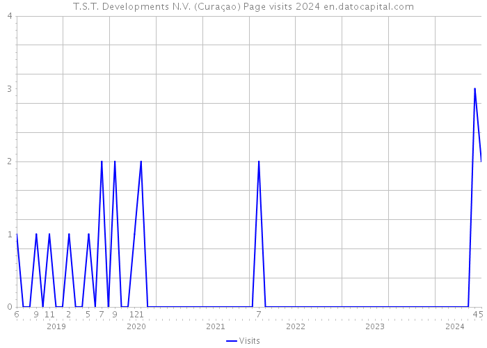 T.S.T. Developments N.V. (Curaçao) Page visits 2024 