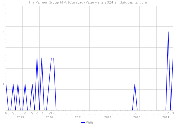 The Palmer Group N.V. (Curaçao) Page visits 2024 