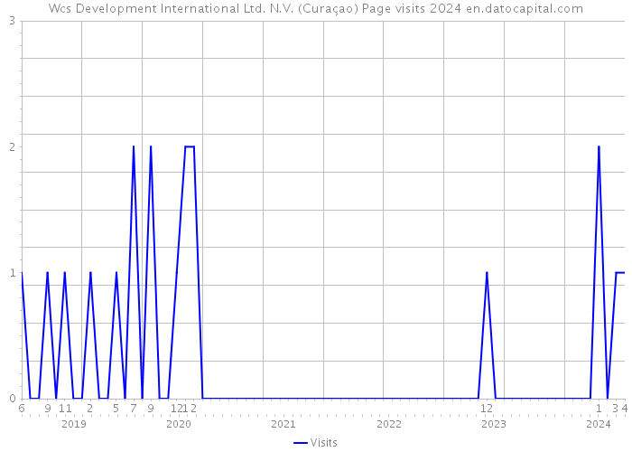 Wcs Development International Ltd. N.V. (Curaçao) Page visits 2024 