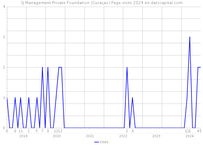 Q Management Private Foundation (Curaçao) Page visits 2024 