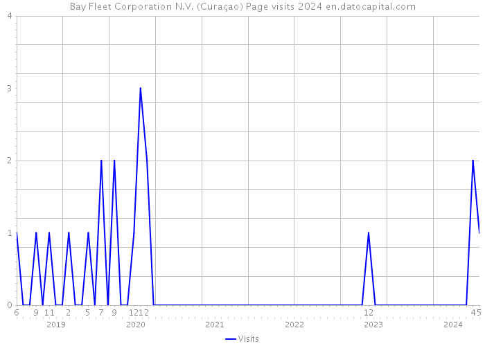 Bay Fleet Corporation N.V. (Curaçao) Page visits 2024 