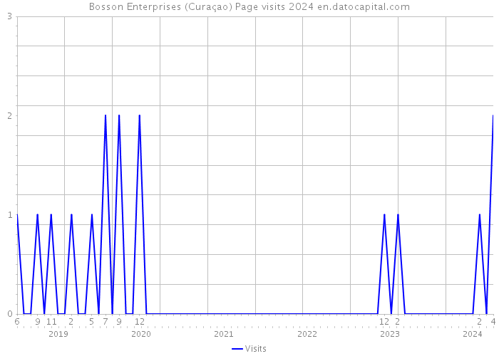Bosson Enterprises (Curaçao) Page visits 2024 