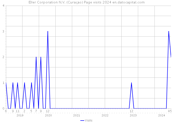Eller Corporation N.V. (Curaçao) Page visits 2024 
