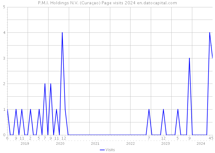 P.M.I. Holdings N.V. (Curaçao) Page visits 2024 