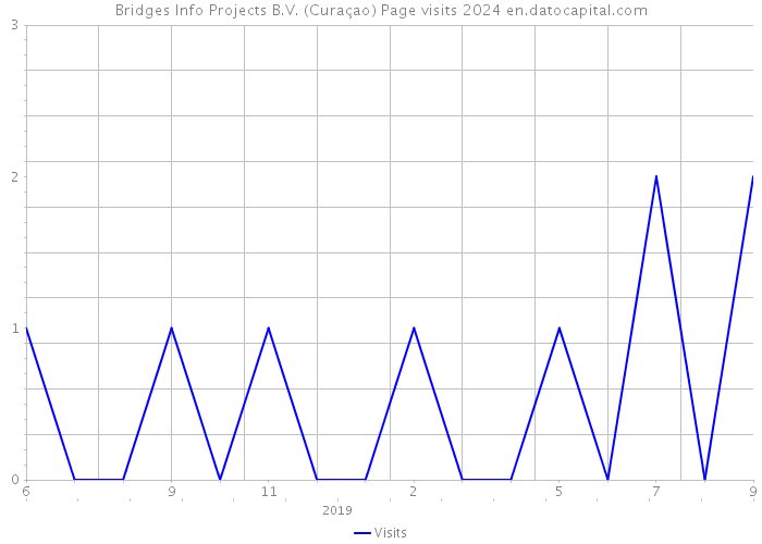 Bridges Info Projects B.V. (Curaçao) Page visits 2024 