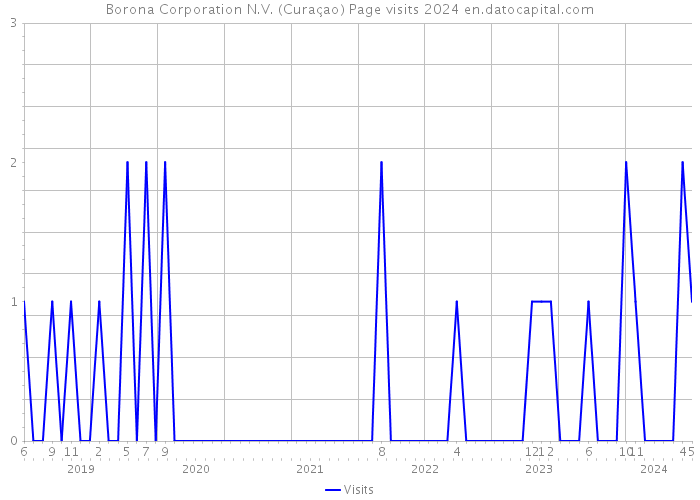 Borona Corporation N.V. (Curaçao) Page visits 2024 