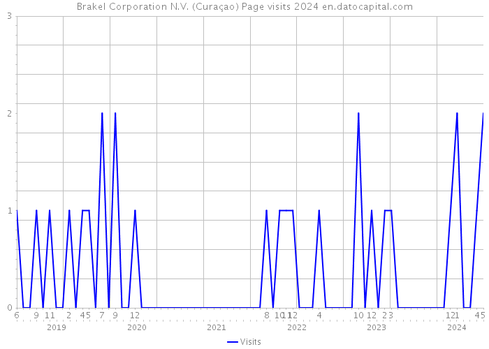 Brakel Corporation N.V. (Curaçao) Page visits 2024 
