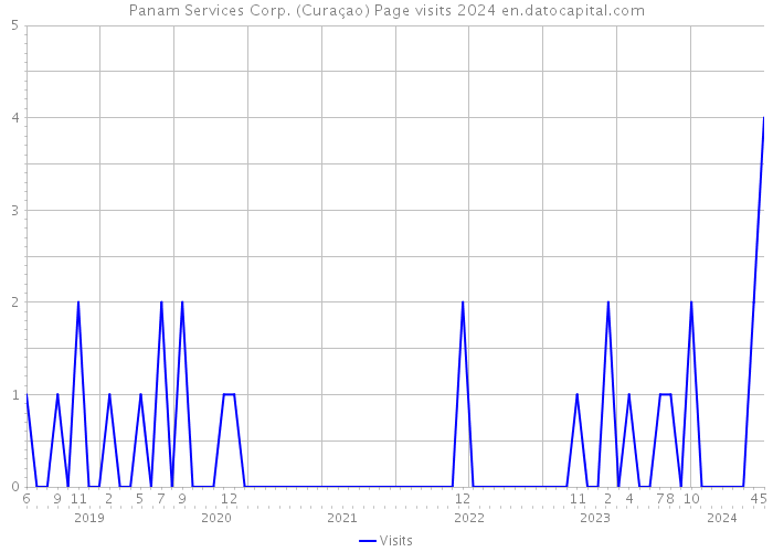 Panam Services Corp. (Curaçao) Page visits 2024 