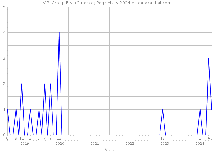 VIP-Group B.V. (Curaçao) Page visits 2024 