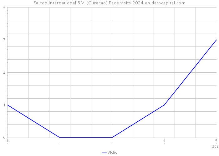 Falcon International B.V. (Curaçao) Page visits 2024 