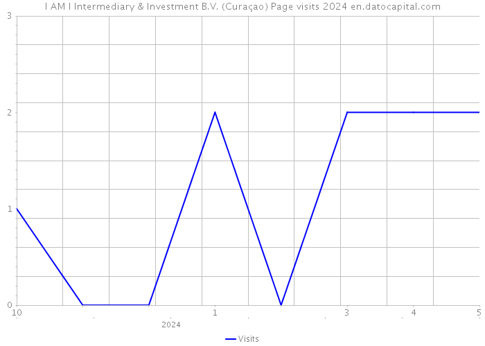 I AM I Intermediary & Investment B.V. (Curaçao) Page visits 2024 