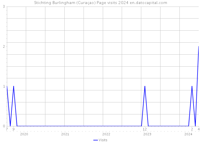 Stichting Burlingham (Curaçao) Page visits 2024 