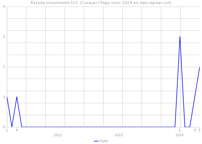 Reseda Investments N.V. (Curaçao) Page visits 2024 