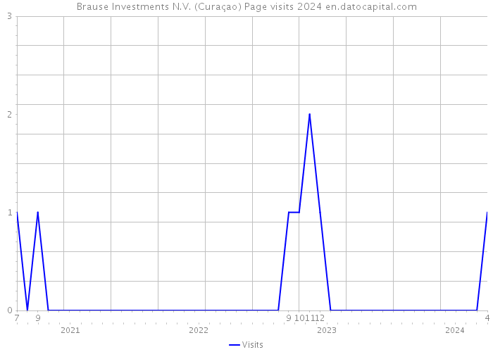Brause Investments N.V. (Curaçao) Page visits 2024 
