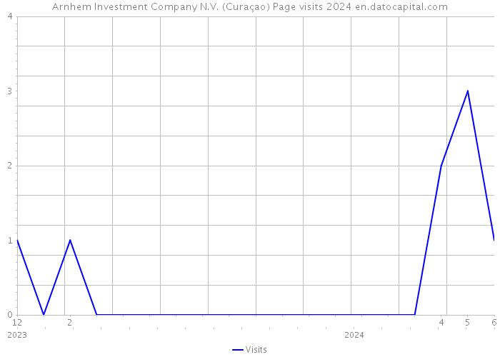 Arnhem Investment Company N.V. (Curaçao) Page visits 2024 
