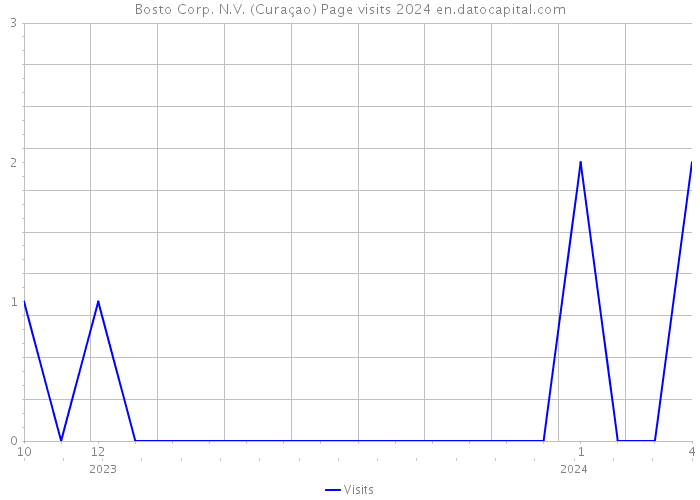 Bosto Corp. N.V. (Curaçao) Page visits 2024 