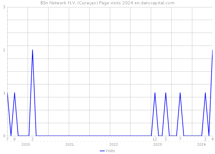 BSn Netwerk N.V. (Curaçao) Page visits 2024 