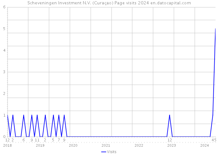 Scheveningen Investment N.V. (Curaçao) Page visits 2024 