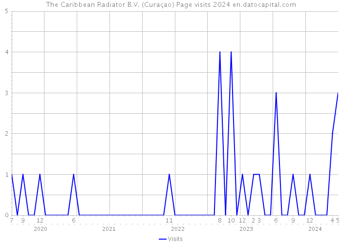 The Caribbean Radiator B.V. (Curaçao) Page visits 2024 