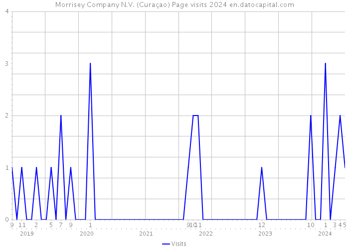 Morrisey Company N.V. (Curaçao) Page visits 2024 