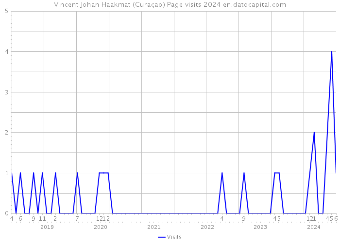 Vincent Johan Haakmat (Curaçao) Page visits 2024 