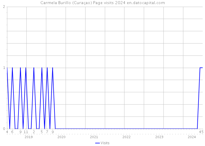 Carmela Burillo (Curaçao) Page visits 2024 