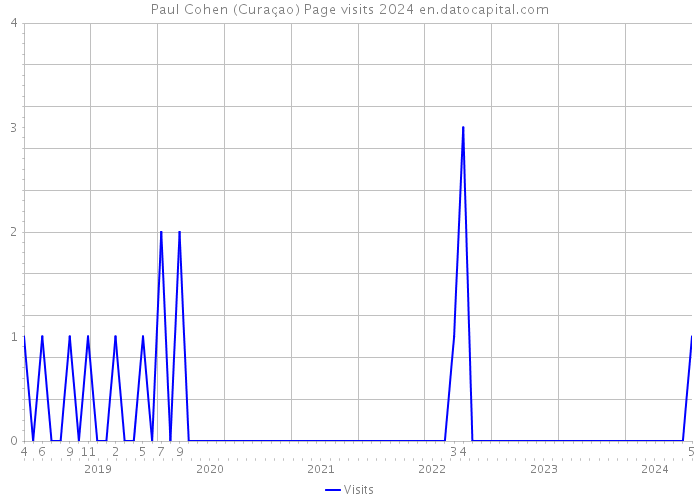 Paul Cohen (Curaçao) Page visits 2024 