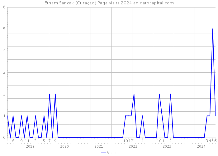 Ethem Sancak (Curaçao) Page visits 2024 