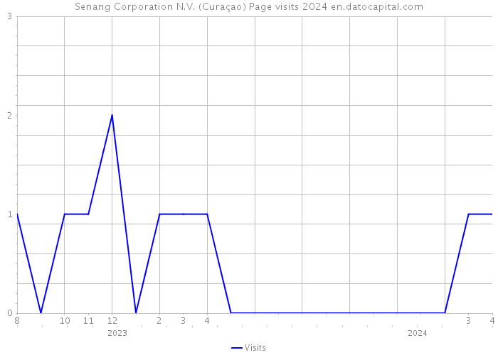 Senang Corporation N.V. (Curaçao) Page visits 2024 