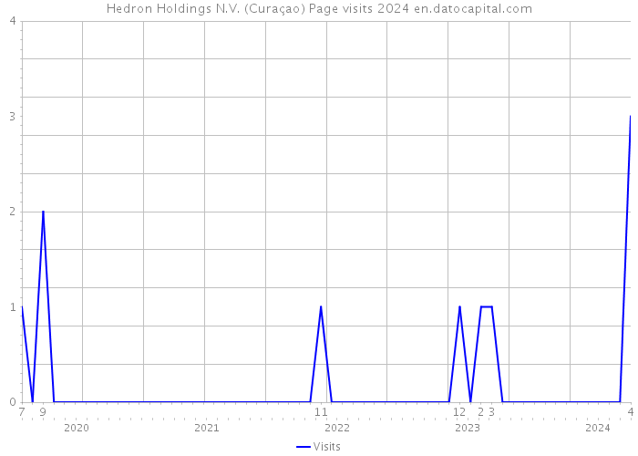 Hedron Holdings N.V. (Curaçao) Page visits 2024 