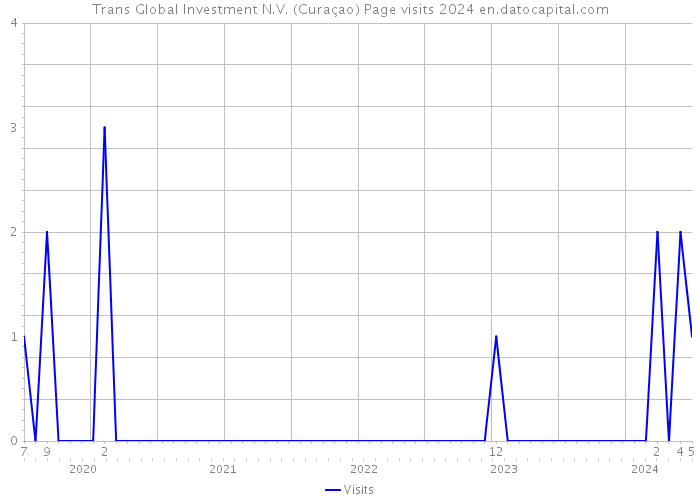 Trans Global Investment N.V. (Curaçao) Page visits 2024 