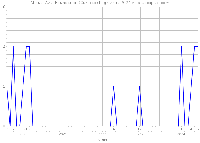 Miguel Azul Foundation (Curaçao) Page visits 2024 