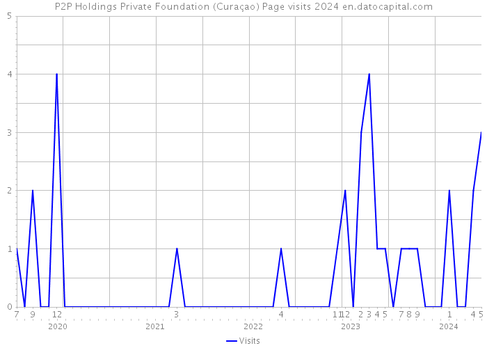 P2P Holdings Private Foundation (Curaçao) Page visits 2024 