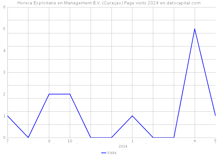 Horeca Exploitatie en Management B.V. (Curaçao) Page visits 2024 