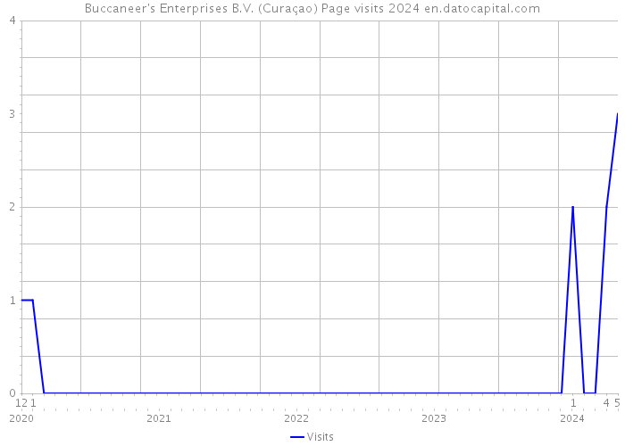 Buccaneer's Enterprises B.V. (Curaçao) Page visits 2024 