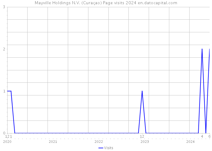 Mayville Holdings N.V. (Curaçao) Page visits 2024 