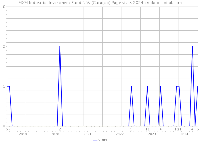 MXM Industrial Investment Fund N.V. (Curaçao) Page visits 2024 