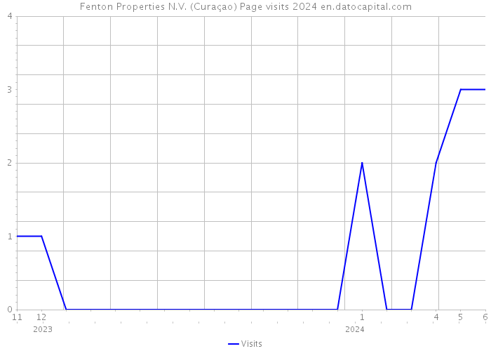 Fenton Properties N.V. (Curaçao) Page visits 2024 