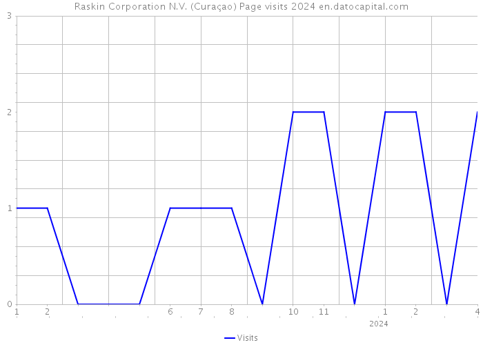 Raskin Corporation N.V. (Curaçao) Page visits 2024 