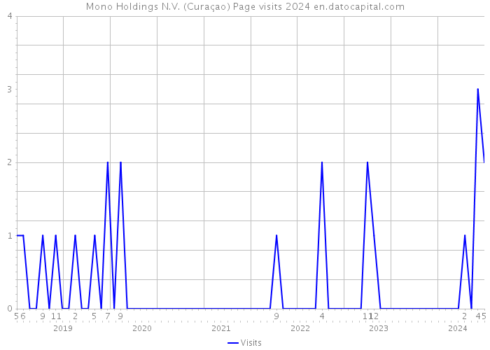 Mono Holdings N.V. (Curaçao) Page visits 2024 