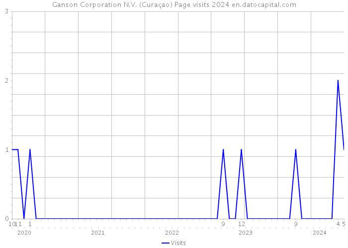 Ganson Corporation N.V. (Curaçao) Page visits 2024 